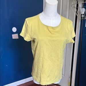 Fitted Yellow Short Sleeve T-Shirt